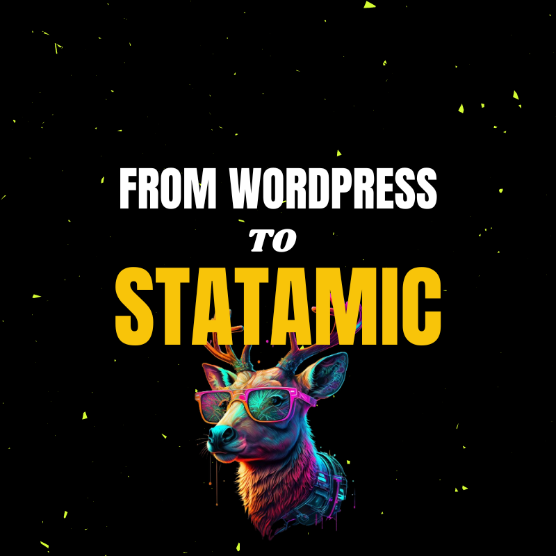 Album cover for the From WordPress to Statamic YouTube channel